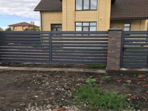 Забор жалюзи 72 метра фото в Лопатино